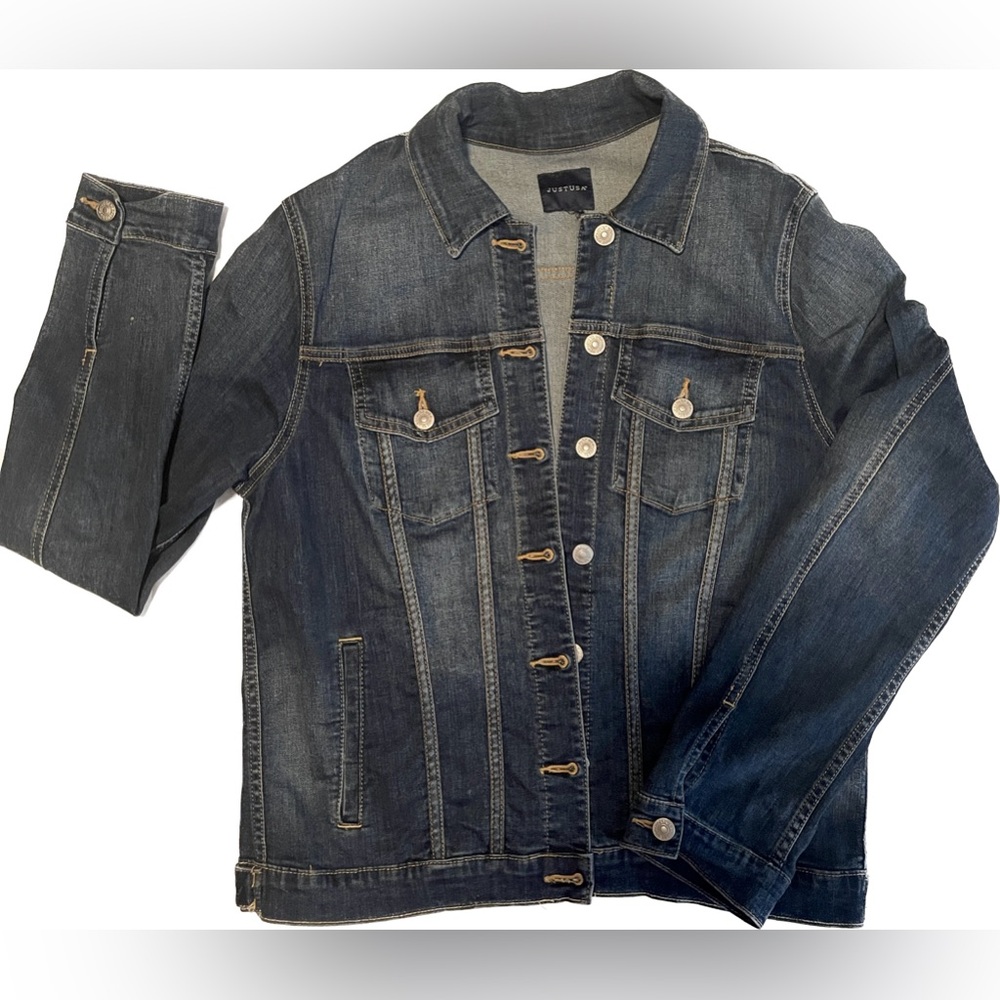 JUSTUSA Women’s Jean Jacket Size XL